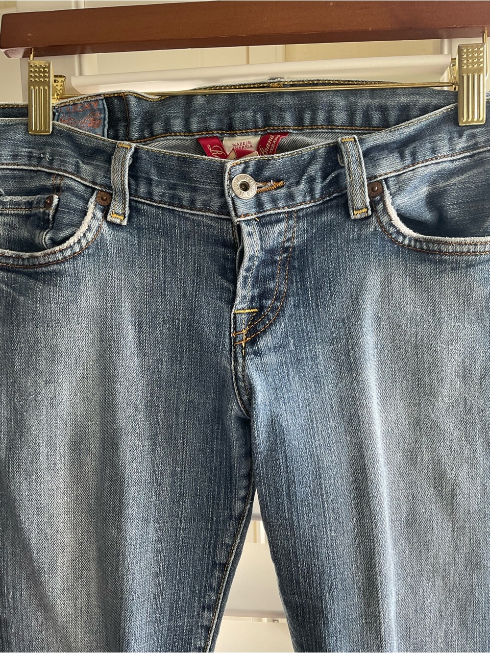 Vintage Lucky Brand Lil Maggie Button Fly Jeans, Size 6 - Picture 3 of 13